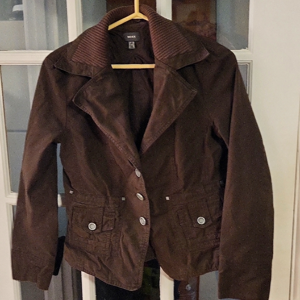 Mexx women's jacket brown color size US 8 - Picture 4 of 7